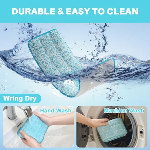 Microfiber Replacement Pads for Flat Mop System (4 Count)