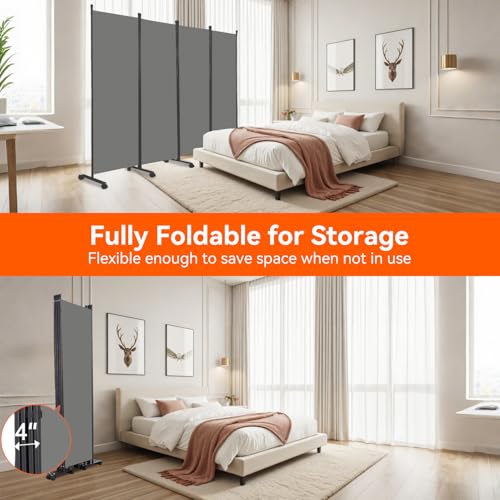 88" W 4 Panel Room Divider