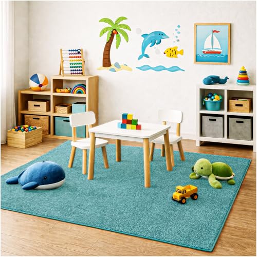 Soft & Colorful 11' x 11' Kids Classroom Area Rug