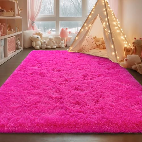 Soft Fluffy Rug for Living Room Bedroom (54 Sq Ft)