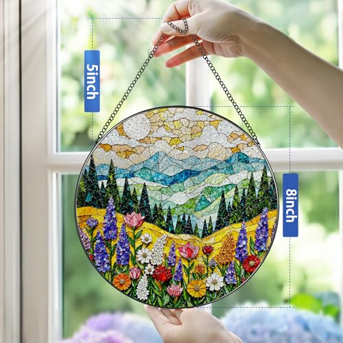 8 Inch Stained Glass Ornament