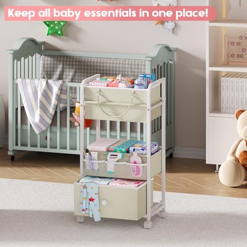 2In1 Baby Diaper Caddy Organizer and Storage