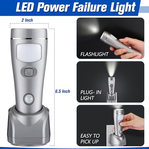 2 Pack 4 in 1 LED Emergency Lights for Home Power Failure (2 Count)