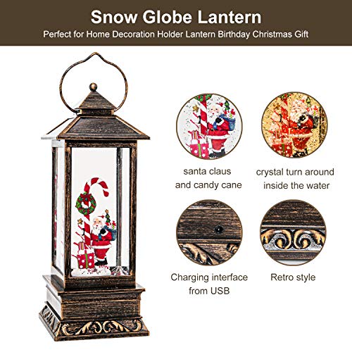 Christmas Musical Snow Globe Lantern