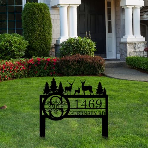 Personalized Deer Wildlife Decor for Outside
