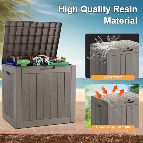 32 Gallon Outdoor Storage Box 2 Pack All