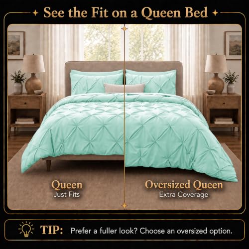 Queen Comforter Set Mint Green