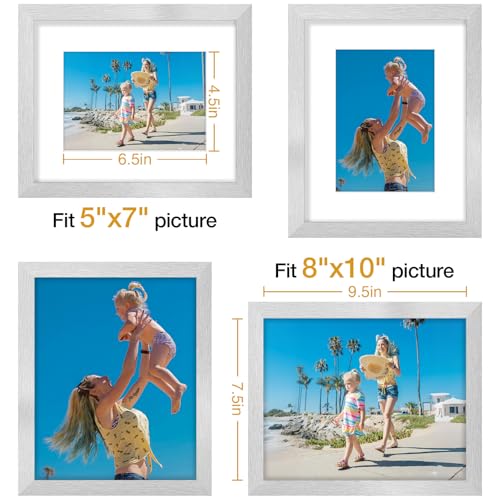8x10 Picture Frames Set of 9 for Wall or Tabletop Display (9 Count)