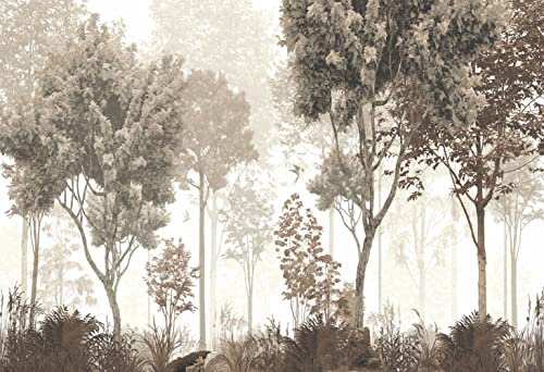 Vintage Forest Wallpaper Nature Wall Mural Wallpaper for Bedroom Living Room (94 Sq Ft)