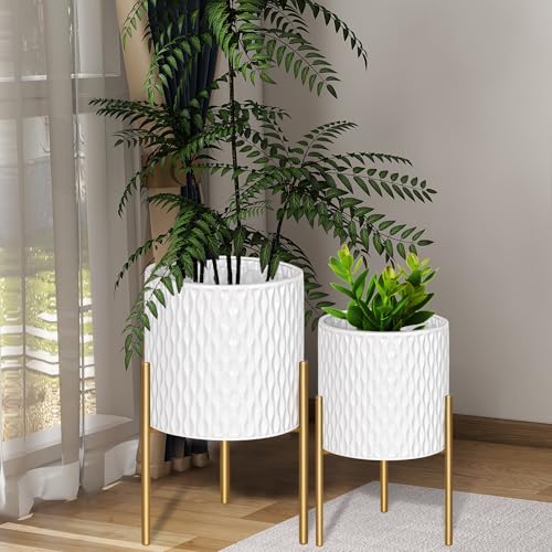 Plants Pots with Stand (2 Count)