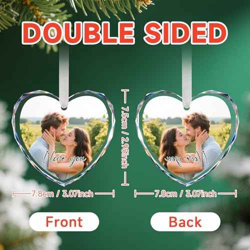 Personalized Christmas Ornaments with Photo Text