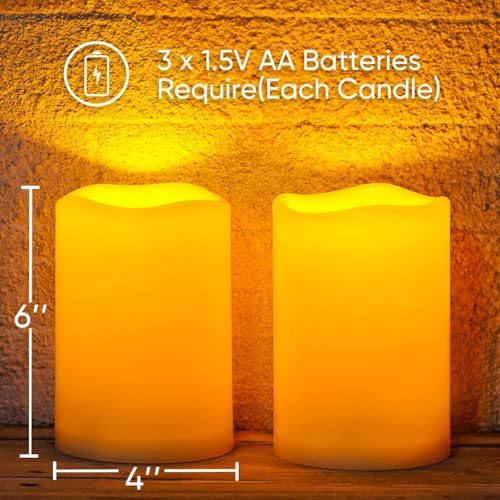 4x6 Waterproof Flameless Candles