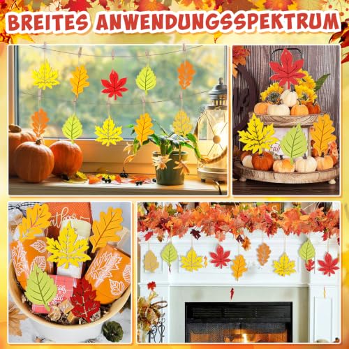 36PCS Wooden Fall Ornaments to Paint Thanksgiving Decorations (36 Count)