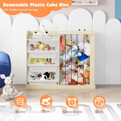 Kids Bookshelf Toy Storage w (4 Count)