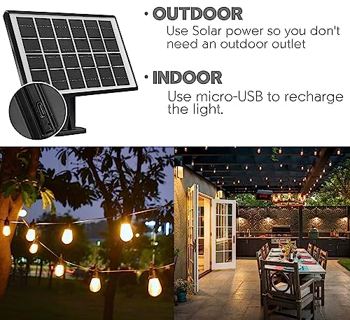 Outdoor Solar String Lights (48 Foot)