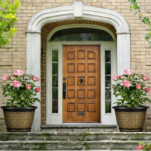 4 Pack 12 Inch Plant Pots (4 Count)