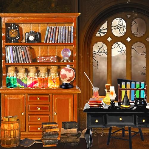 54 Pcs 1 12 Scale Mini Magic House Kit Halloween Miniatures (54 Count)
