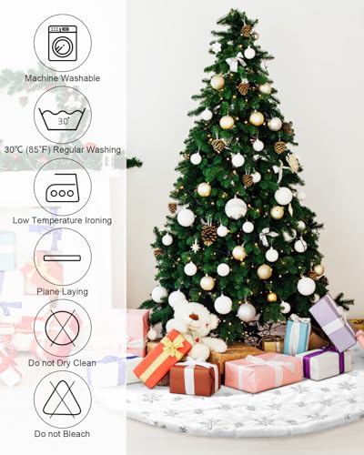 36 Inches Faux Fur Christmas Tree Skirt