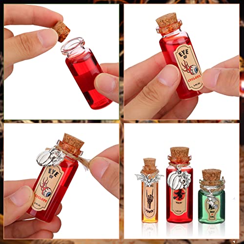 53 Pcs Halloween Mini Potion Bottles with Cork