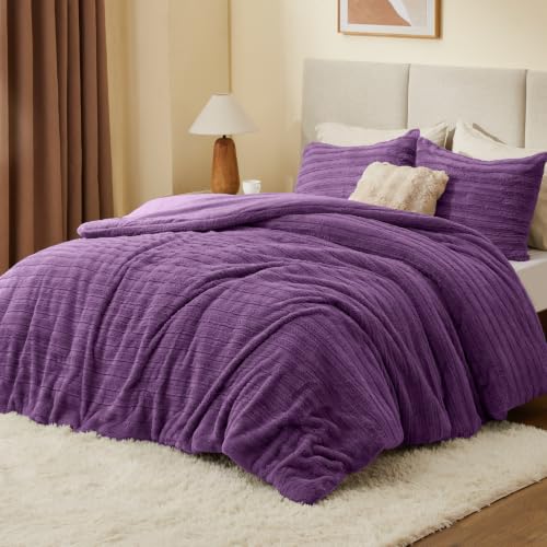 Faux Fur King Size Comforter Set