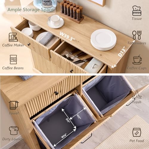 Double Tilt Out Trash Cabinet