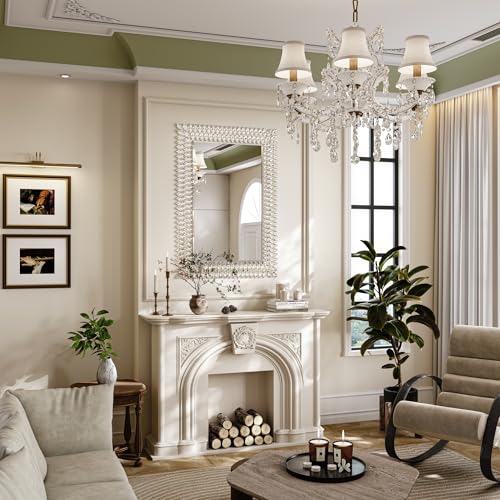 28"x40" Jeweled Luxury Rectangle Decorative Wall Mirror
