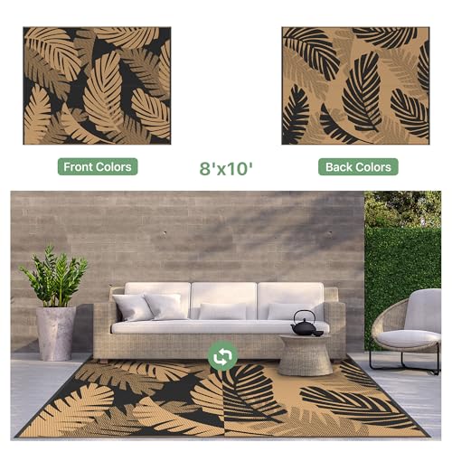 Outdoor Rug Waterproof Plastic Rugs for Patio (80 Sq Ft)