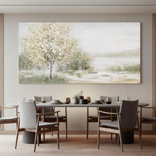 Canvas Wall Art Decor Oversized Landscape Wall Art Decor Green Wall Art for Living Room Natural Canvas Art Wall Decor Oversized Wall Art Prints For Walls Home Office Wall Decorations 39"X78"