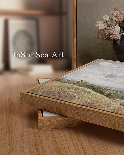 Framed Canvas Wall Art Vintage Decor