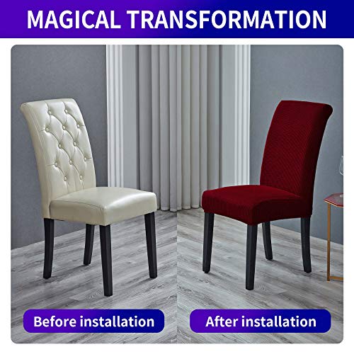 Stretch Chair Covers for Dining Room Set of 2