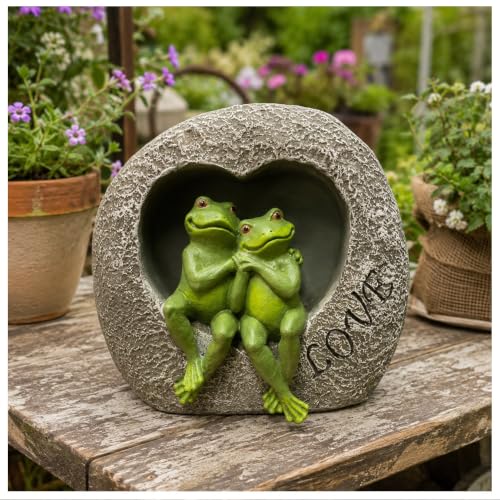 Couple Frog Garden Statue