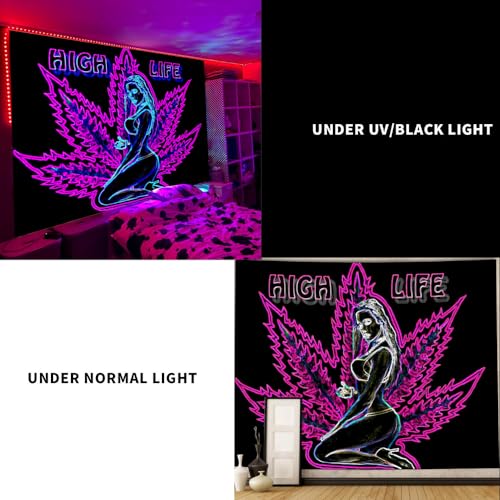 UV Reactive Blacklight Tapestry