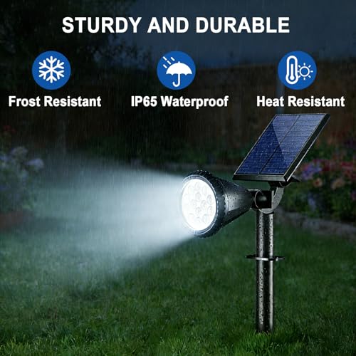 Solar Lights Outdoor Waterproof Flag Spotlights 10 Pack (10 Count)