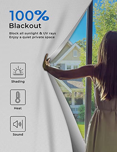 Blackout Curtains Portable 50"x60"