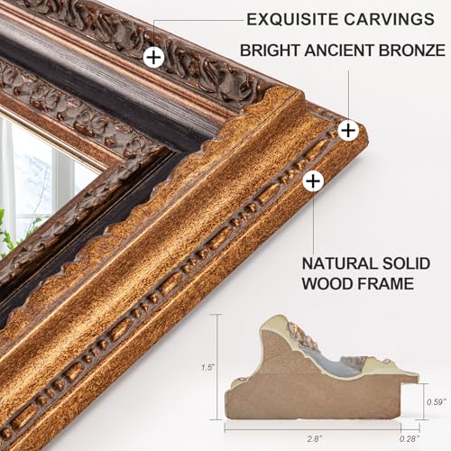 Antique Bathroom Wall Mirror 36.5" X 25"