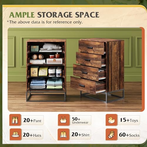 Wood Dresser for Bedroom