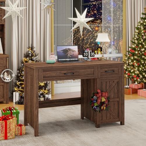 Farmhouse 47" Executive Desk with Storage Cabinet