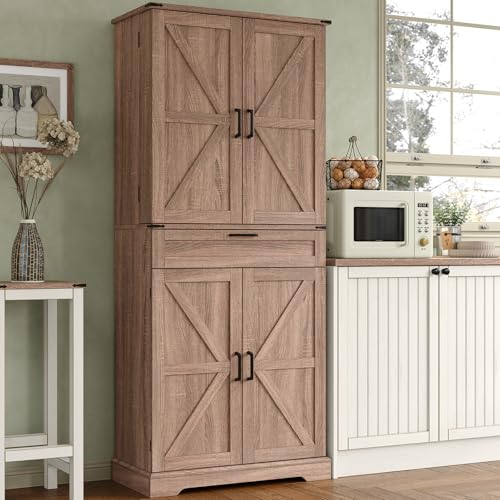 72'' Kitchen Storage Pantry Cabinet