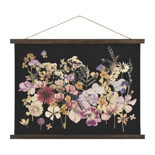 Framed Dried Flowers Tapestry Wall Art