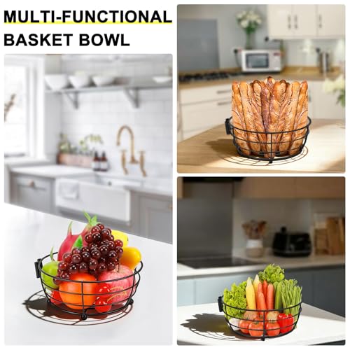 Countertop Fruit Basket Bowl with Banana Hanger