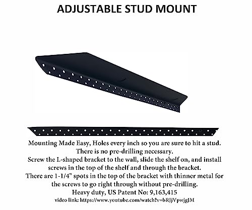 x2 24 Inch Wooden Floating Shelves for Wall