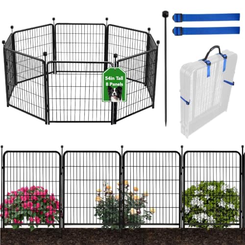 54in Tall Garden Fence No Gate (12096 sq in)