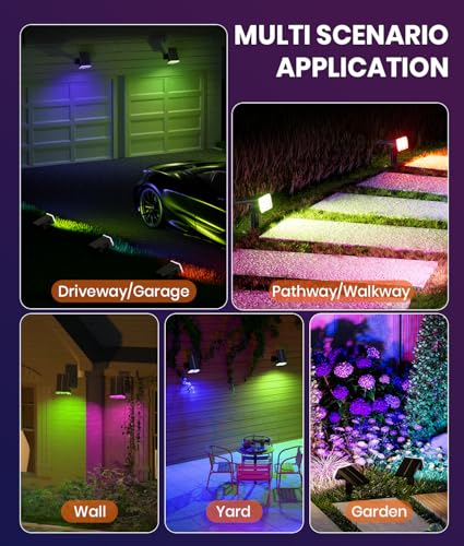 Solar Spot Lights Outdoor (4 Count)
