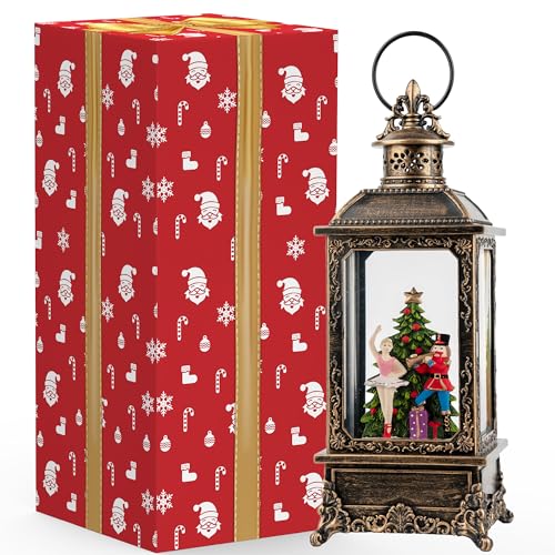 Christmas Snow Globe Nutcracker Lantern