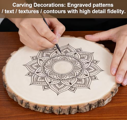 8Pcs Natural Wood Slices for Centerpieces (8 Count)