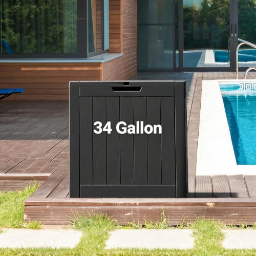 32 Gal Outdoor Storage Box Waterproof Lockable