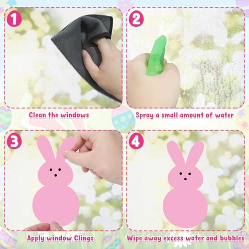 9 Sheets Easter Window Clings (9 Count)