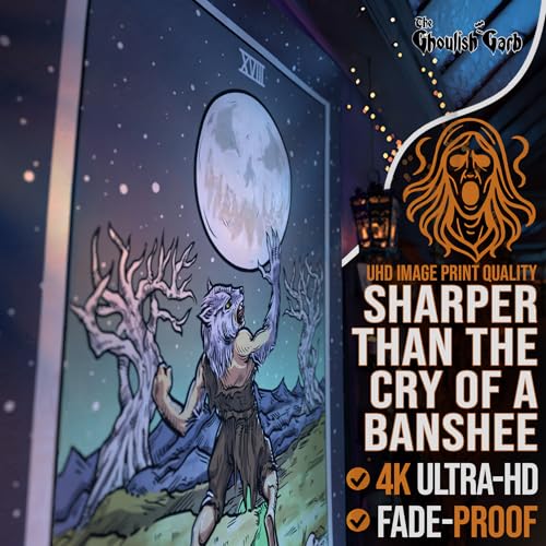 The Moon Tarot Card Tapestry