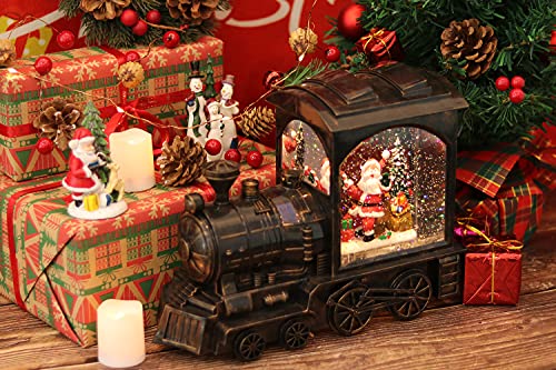 Lighted Christmas Snow Globe Lantern