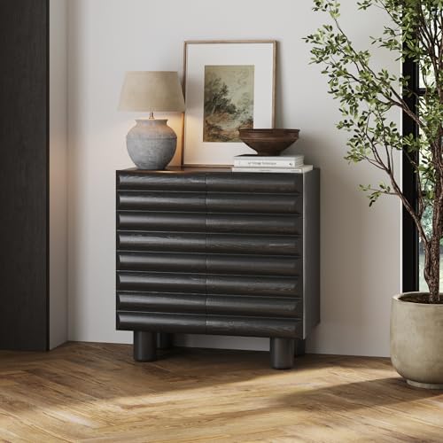 Kendra Modern Accent Cabinet with Sculpted Door